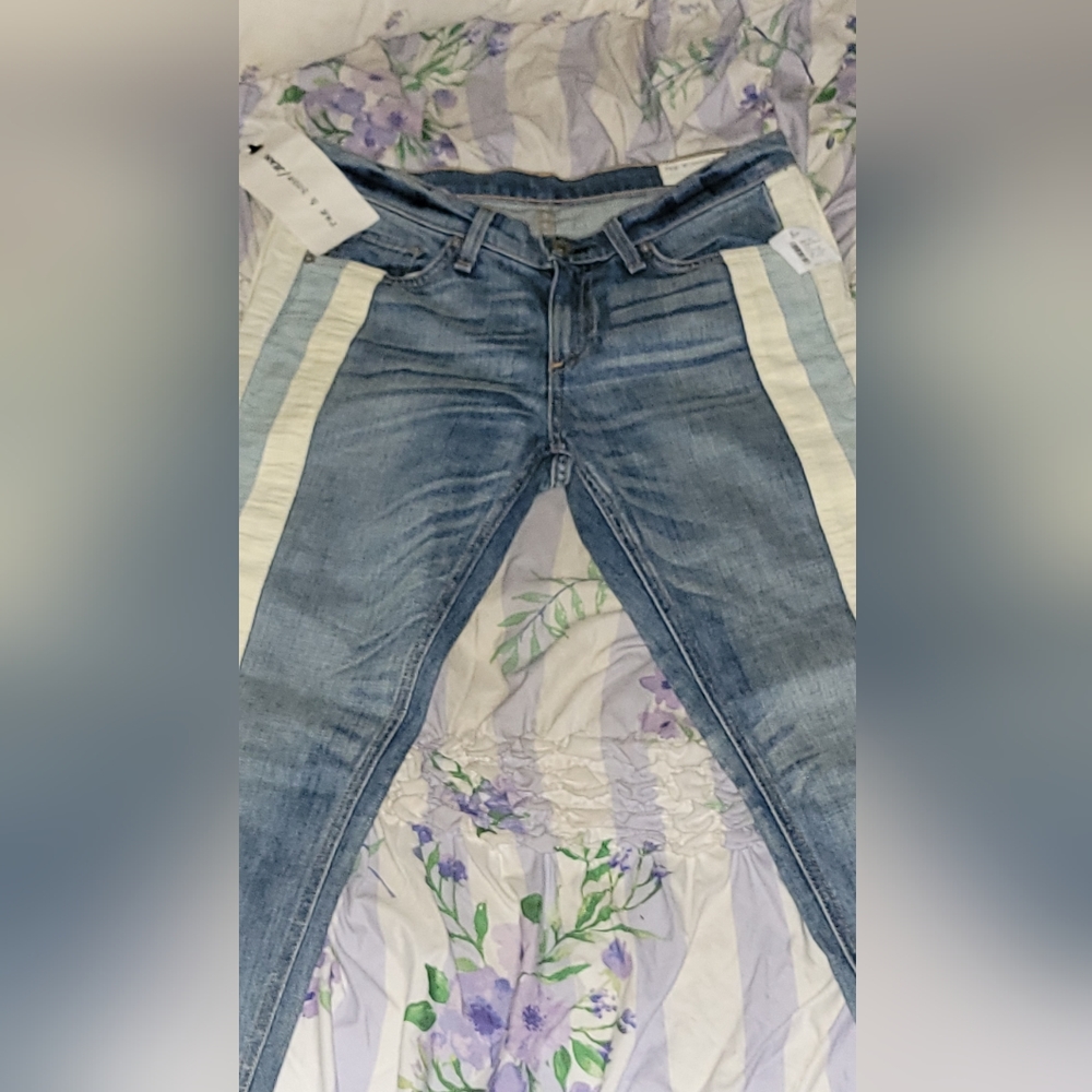 NWT Rag & Bone relay racer stripe jeans